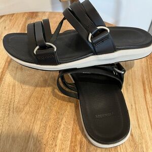 Merrell Black Leather Sandals